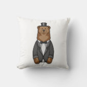 Bear as Groom with Jacket Kissen (Vorderseite)