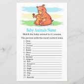 Bear Baby Animes Name Game (Vorderseite)