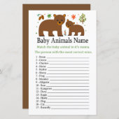 Bear Baby Animes Name Game (Vorne/Hinten)