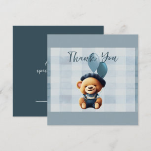 Bear Baby Dusche Danke Karte