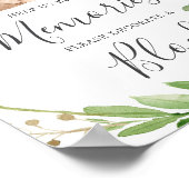 Bear Baby Dusche Dekorieren ein Blockzeichen Poster (Ecke)