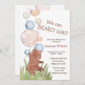 Bear Baby Dusche Einladung (Vorne/Hinten)