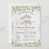 Bear Baby Dusche Einladung zum Abenteuer beginnt (Vorderseite)