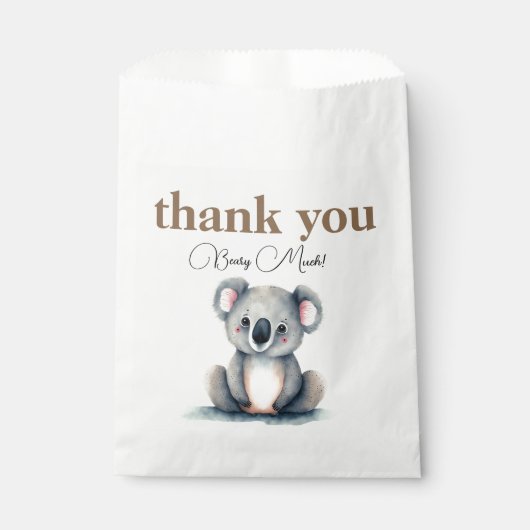 Bear Baby Dusche Fevor Bag Geschenktütchen (Vorderseite)