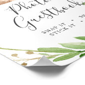 Bear Baby Dusche Foto Gästebuch-Zeichen Poster (Ecke)