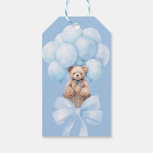 Bear Baby Dusche Geschenkanhänger (Rückseite)