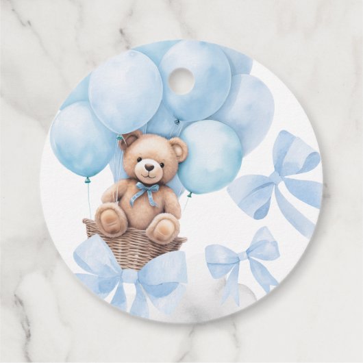 Bear Baby Dusche Geschenkanhänger (Rückseite)