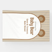 Bear Baby Dusche - Niedliche, klassische Schwanger Banner (Horizontal)