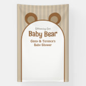 Bear Baby Dusche - Niedliche, klassische Schwanger Banner (Vertikal)