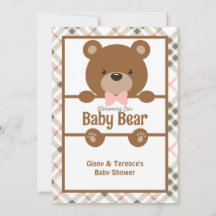 Bear Baby Dusche - Niedliche, klassische Schwanger