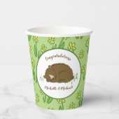 Bear Baby Dusche Pappbecher (Vorderseite)