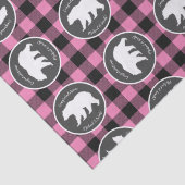 Bear Baby Dusche Pink Seidenpapier (Detail)