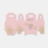 Bear Baby Dusche Princess Funkelnd Pink Gold Geschenkschachtel (Ungefaltet)