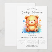 Bear Baby Dusche verzaubert Einladung (Vorne/Hinten)