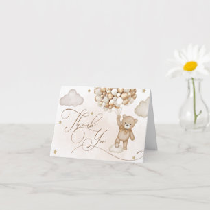 Bear Baby Dusche Vielen Dank Karte