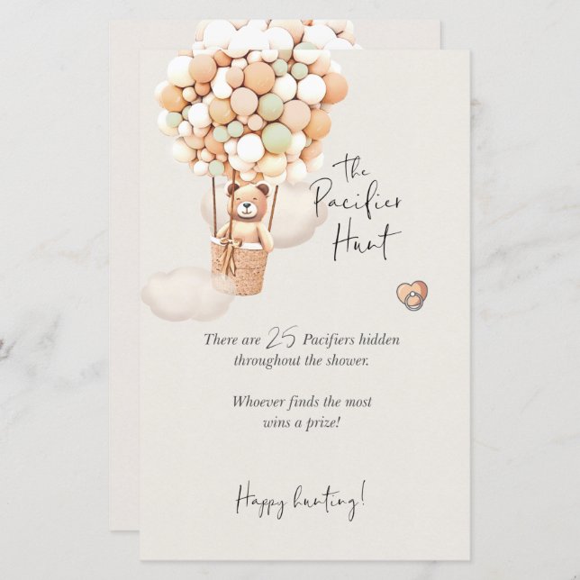 Bear Baby Shooter Game - The Schnuller Hunt (Vorne/Hinten)