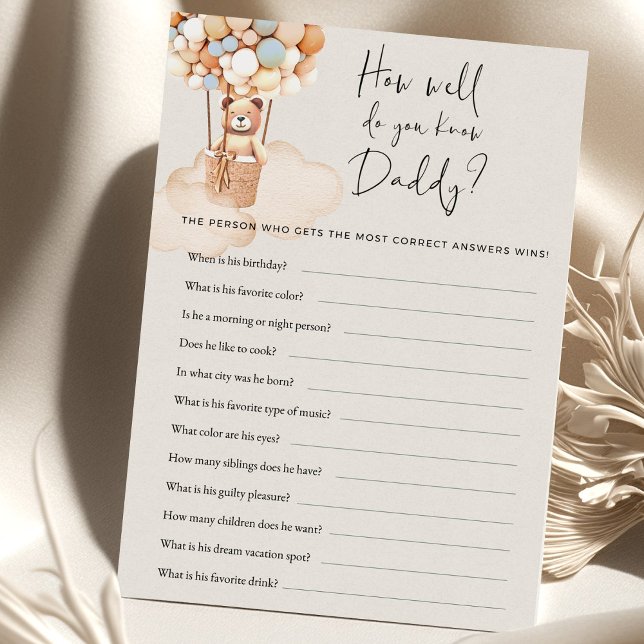 Bear Baby Shooter Game - Wie gut kennen Sie Daddy? (Von Creator hochgeladen)