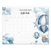 Bear Baby Show Due Date Kalender Kinderdusche