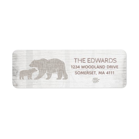 Bear Baby Showadresse Labels Adventure Shower (Vorne)