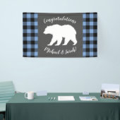 Bear Baby Shower Boy Blue Banner (Messeveranstaltung)