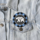 Bear Baby Shower Boy Blue Button (Beispiel)