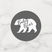 Bear Baby Shower Boy Blue Konfetti (Klein Vorderseite)