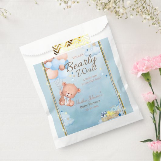 Bear Baby Shower Boy Geschenktütchen (Versiegelt)