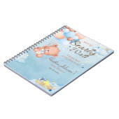 Bear Baby Shower Boy Notizblock (Linke Seite)