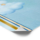 Bear Baby Shower Boy Poster (Ecke)