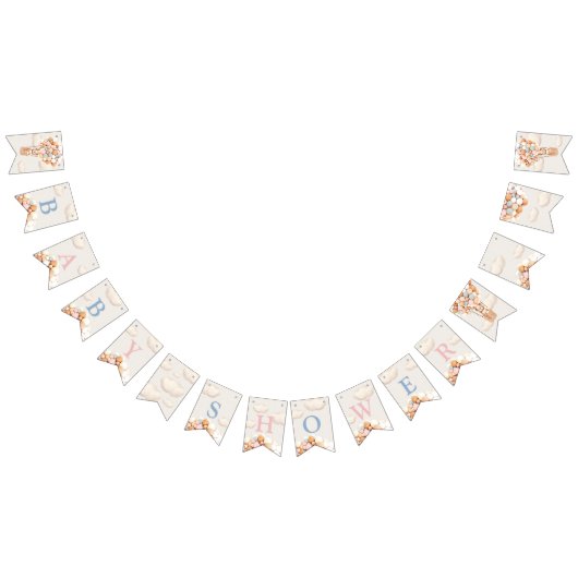 Bear Baby Shower Buntin Flags Wimpelkette (Alle)