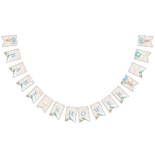 Bear Baby Shower Buntin Flags Wimpelkette
