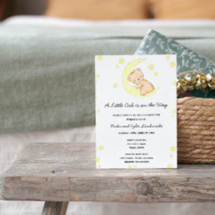 Bear Baby Shower Einladung