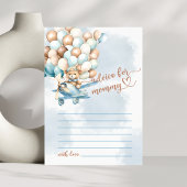 Bear Baby Shower Game Advisor für Mami RSVP Karte