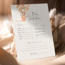 Bear Baby Shower Game - Baby Predictions