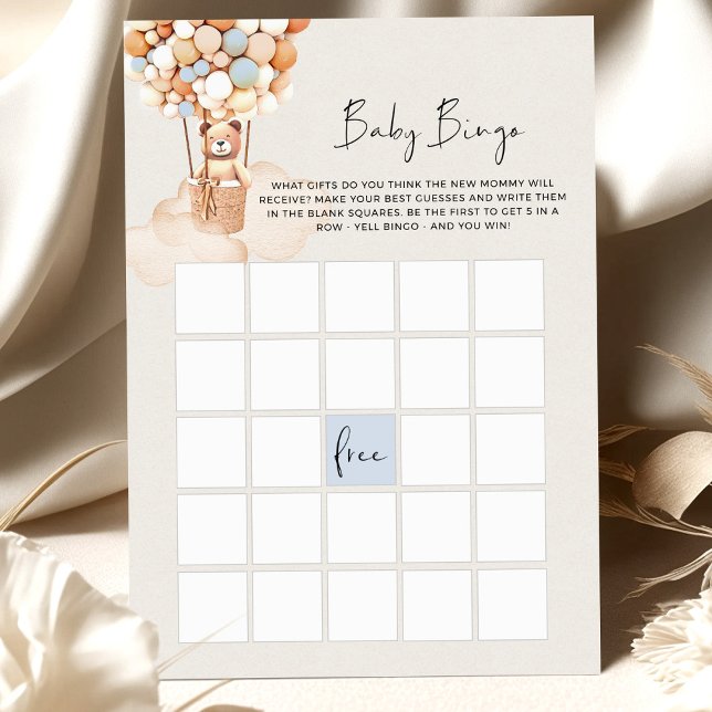 Bear Baby Shower Game - BINGO (Von Creator hochgeladen)