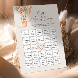 Bear Baby Shower Game - Finden Sie das Guest Bingo