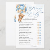Bear Baby Shower Game Guess Who Mommy or Daddy (Vorne/Hinten)