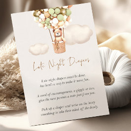 Bear Baby Shower Game - Spate Night Diapers