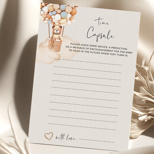 Bear Baby Shower Game Time Kapsel (Von Creator hochgeladen)