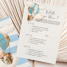 Bear Baby Shower Game - Was ist auf Ihrem Telefon?