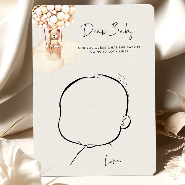 Bear Baby Shower Game Zeichne Baby (Von Creator hochgeladen)