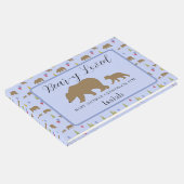 Bear Baby Shower Gästebuch für Baby Boys (Ecke)