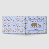 Bear Baby Shower Gästebuch für Baby Boys (Voll)