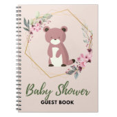 Bear Baby Shower Gästebuch Notizblock (Vorderseite)