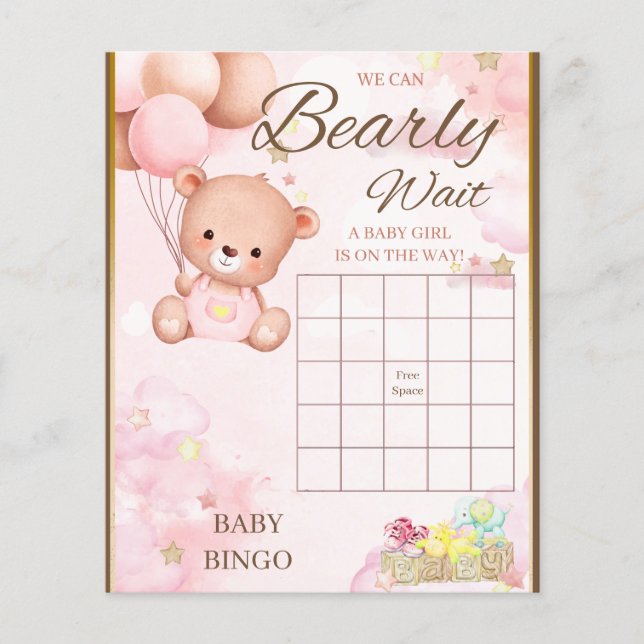 Bear Baby Shower Girl Game (Vorderseite)