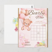 Bear Baby Shower Girl Game Postkarte (Vorne/Hinten)