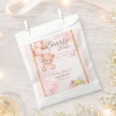 Bear Baby Shower Girl Geschenktütchen (Ausgeschnitten)