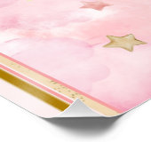 Bear Baby Shower Girl Poster (Ecke)