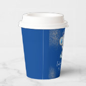 Bear Baby Shower Prince Funkelnd Blue Boys Pappbecher (Rechts)