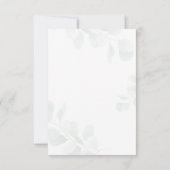 Bear Baby Shower Skript Eukalyptus Greenery Einladung (Rückseite)